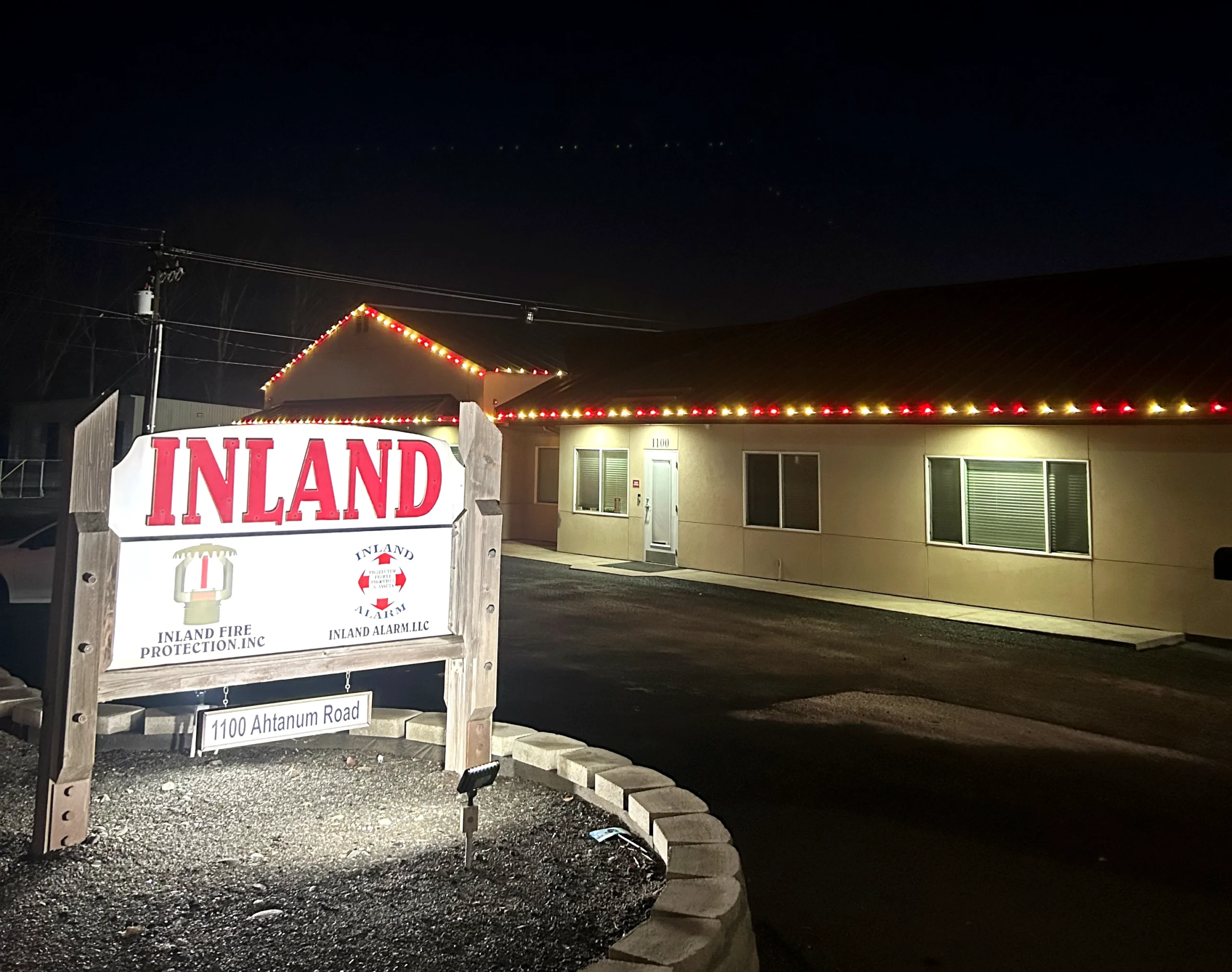 Business with lights