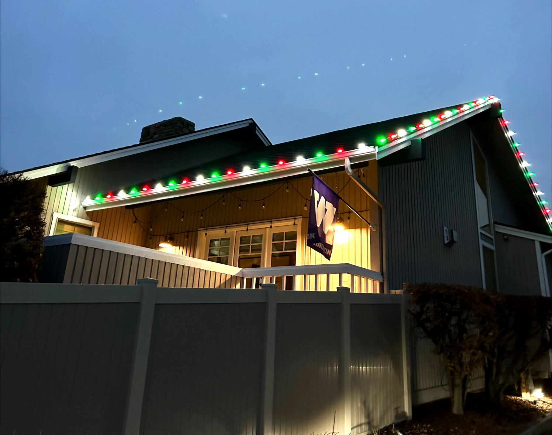 Lighting on back of house